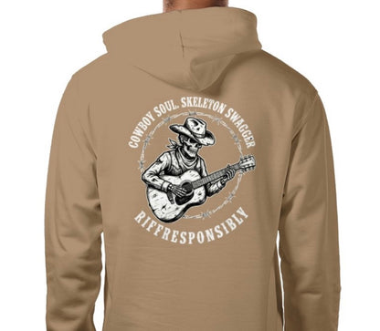 Riff Responsibly | Cowboy Soul Skeleton Swagger Hoodie