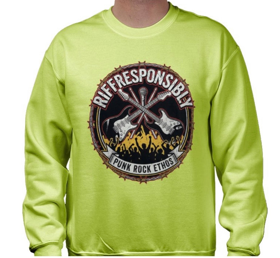 Riff Responsibly | Punk Rock Ethos Sweatshirt