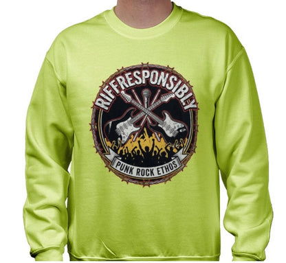 Riff Responsibly | Punk Rock Ethos Sweatshirt