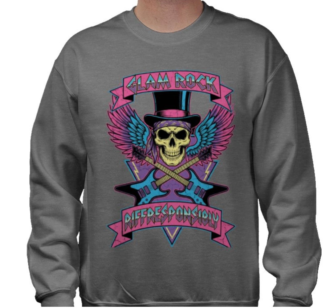 Riff Responsibly | Glam Rock Sweatshirt