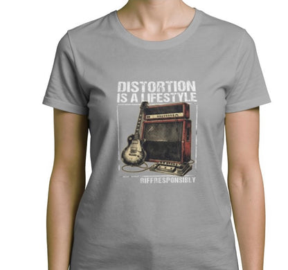 Riff Responsibly | Distortion Is A Lifestyle Women T-Shirt
