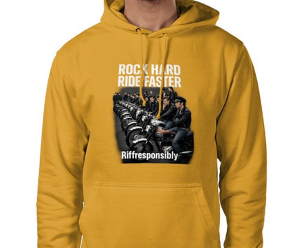 Riff Responsibly | Rock Hard Ride Faster Hoodie