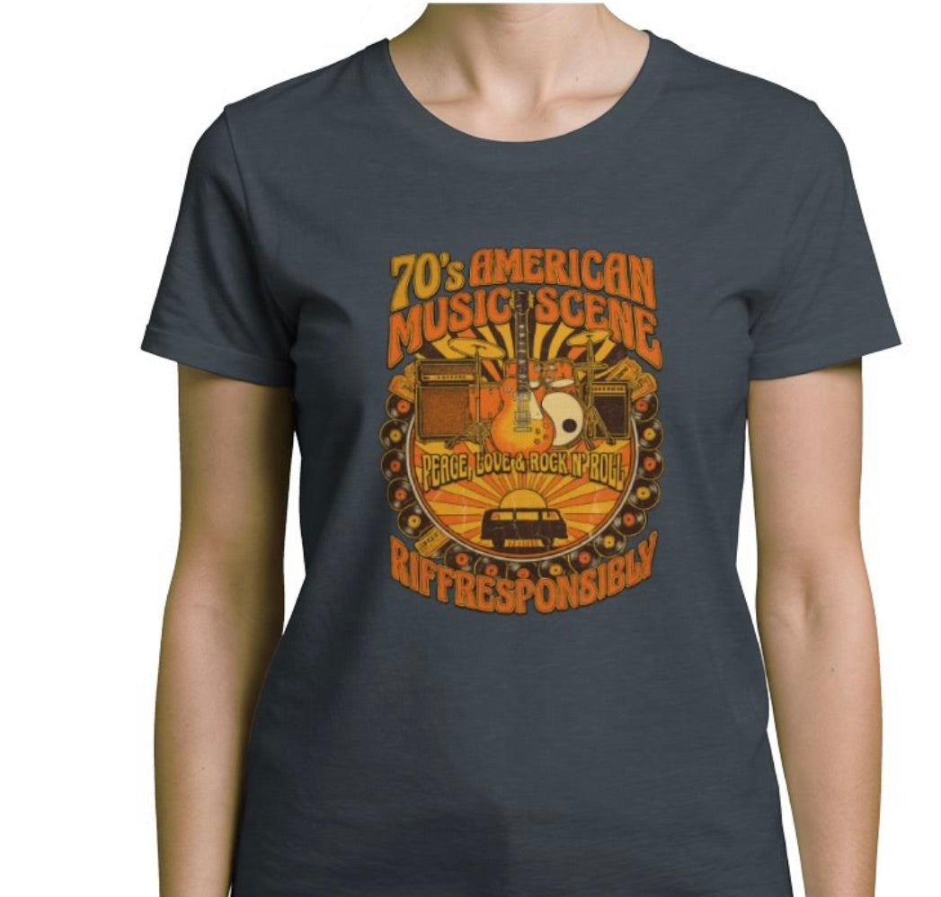 Riff Responsibly | 70's Americana Women T-Shirt