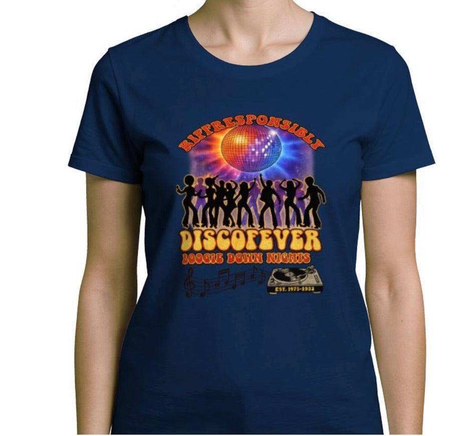 Riff Responsibly | Boogie Down Nights Women T-Shirt