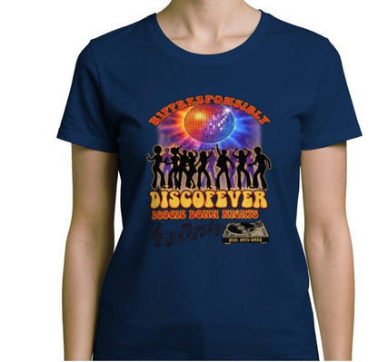 Riff Responsibly | Boogie Down Nights Women T-Shirt