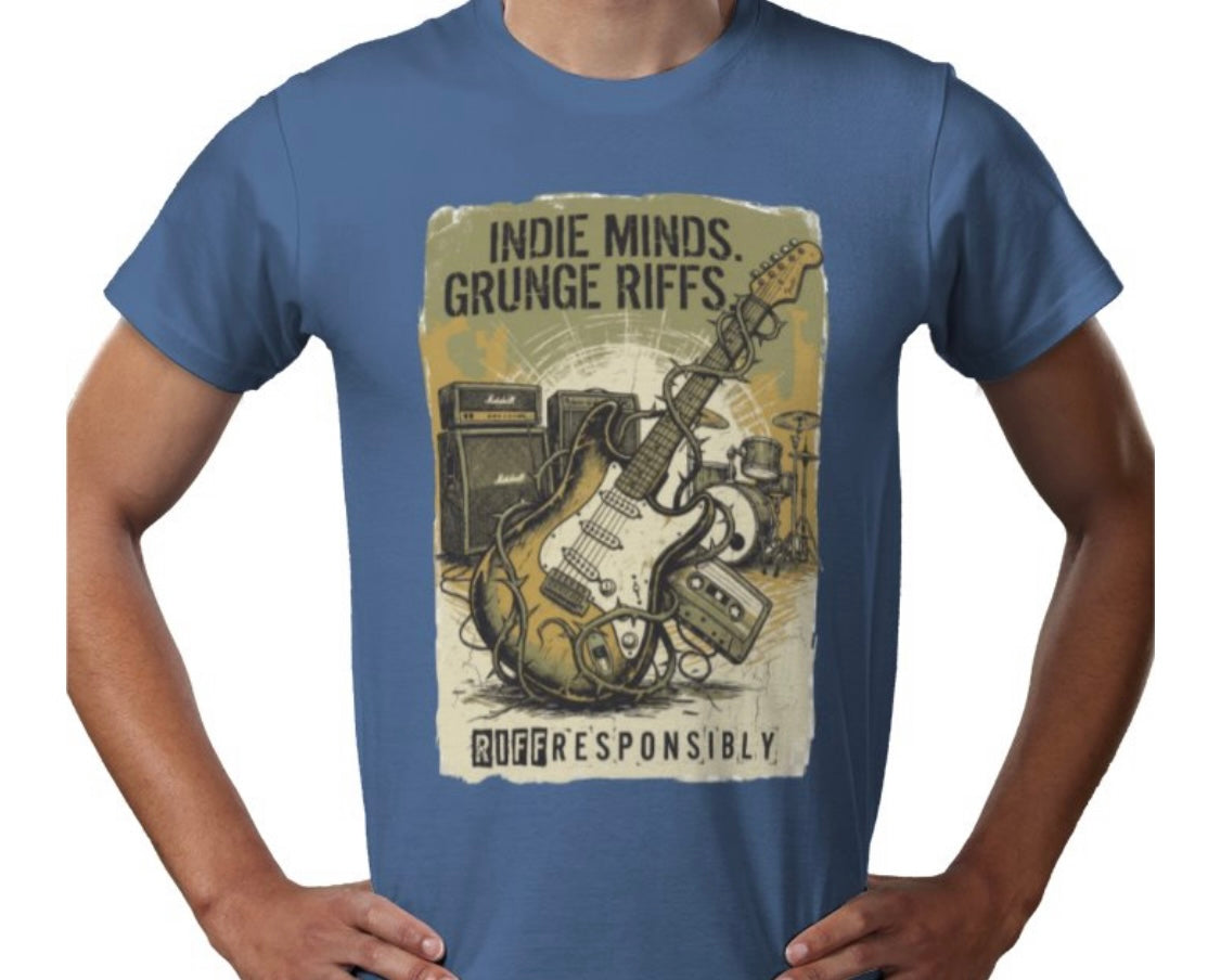 Riff Responsibly | Indie Minds Grunge Riffs T-Shirt