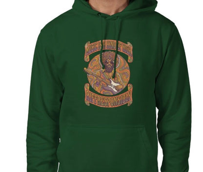 Riff Responsibly | Music Is A Kind Of High Hoodie