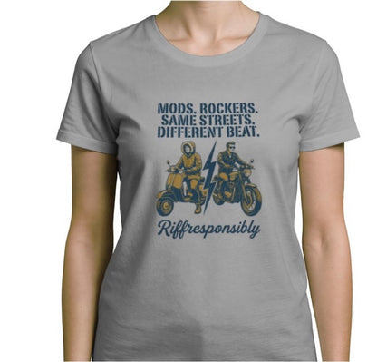 Riff Responsibly | Mod Rockers Same Street Different Beat T-Shirt Women