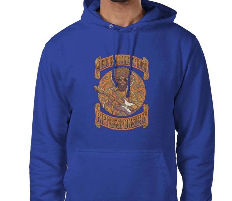 Riff Responsibly | Music Is A Kind Of High Hoodie