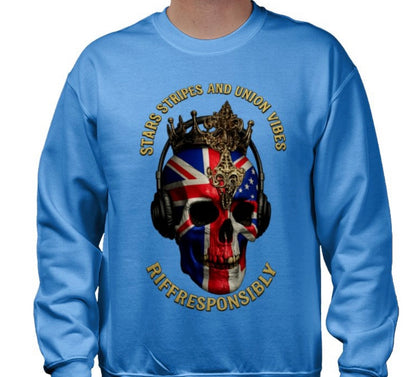 Riff Responsibly | Stars Stripes & Union Vibes Sweatshirt