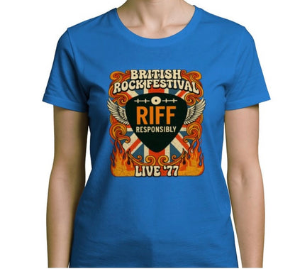 Riff Responsibly | British Rock Festival Women T-Shirt