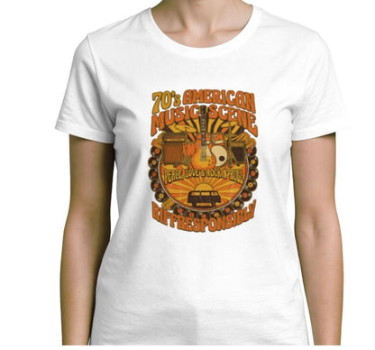 Riff Responsibly | 70's Americana Women T-Shirt