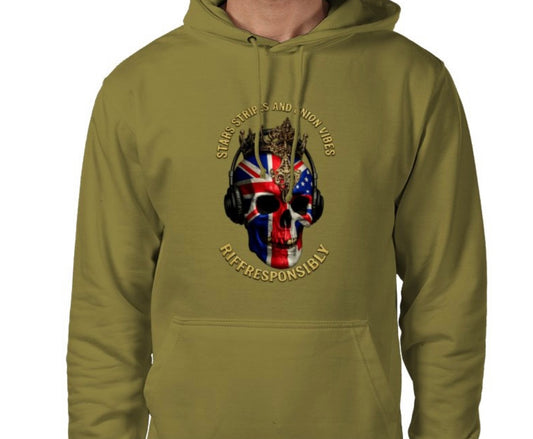 Riff Responsibly | Stars Stripes & Union Vibes Hoodie