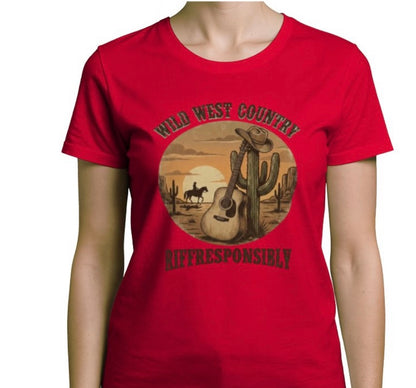 Riff Responsibly | Wild West Country Women T-Shirt