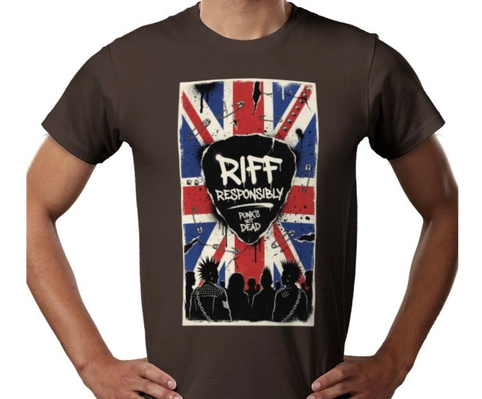 Riff Responsibly | Punk's Not Dead T-Shirt