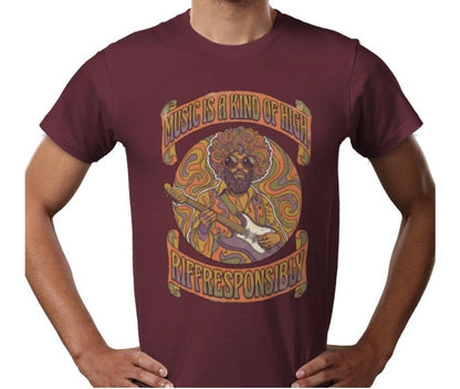Riff Responsibly | Music Is A Kind Of High T-Shirt