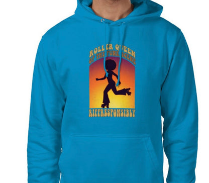 Riff Responsibly | Roller Queen Of The Funk Scene Hoodie