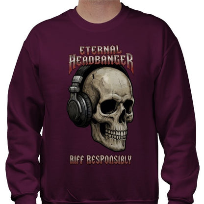Riff Responsibly | Eternal Headbanger Sweatshirt