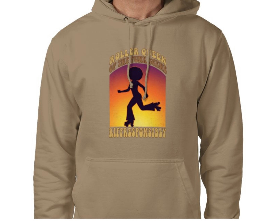 Riff Responsibly | Roller Queen Of The Funk Scene Hoodie
