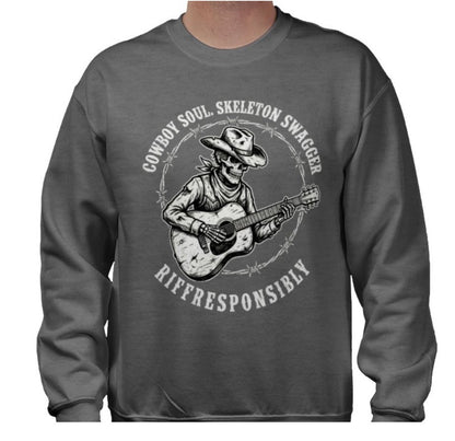 Riff Responsibly | Cowboy Soul Skeleton Swagger Sweatshirt
