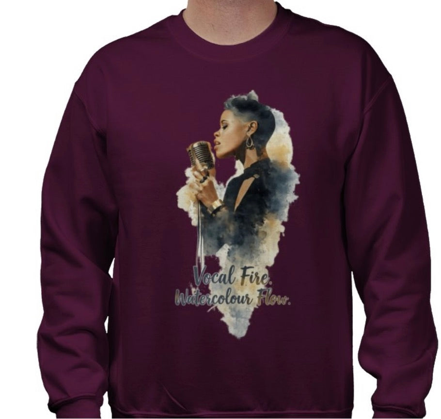 Riff Responsibly | Vocal Fire Watercolour Flow Sweatshirt