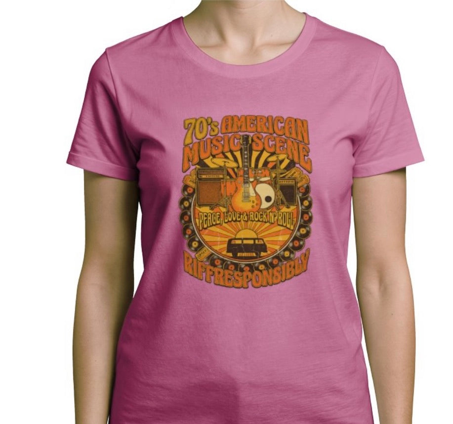 Riff Responsibly | 70's Americana Women T-Shirt