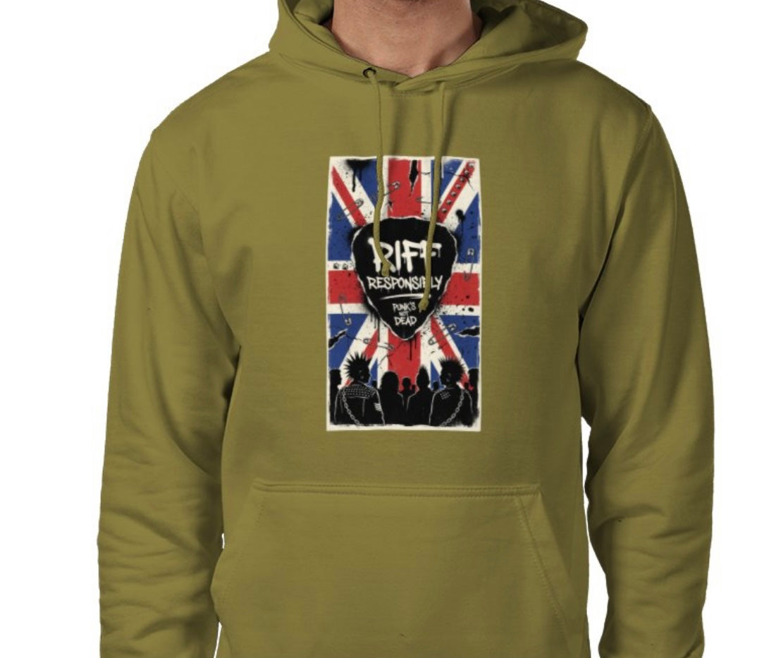 Riff Responsibly | Punk's Not Dead Hoodie