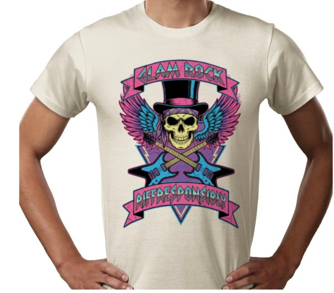 Riff Responsibly | Glam Rock T-Shirt