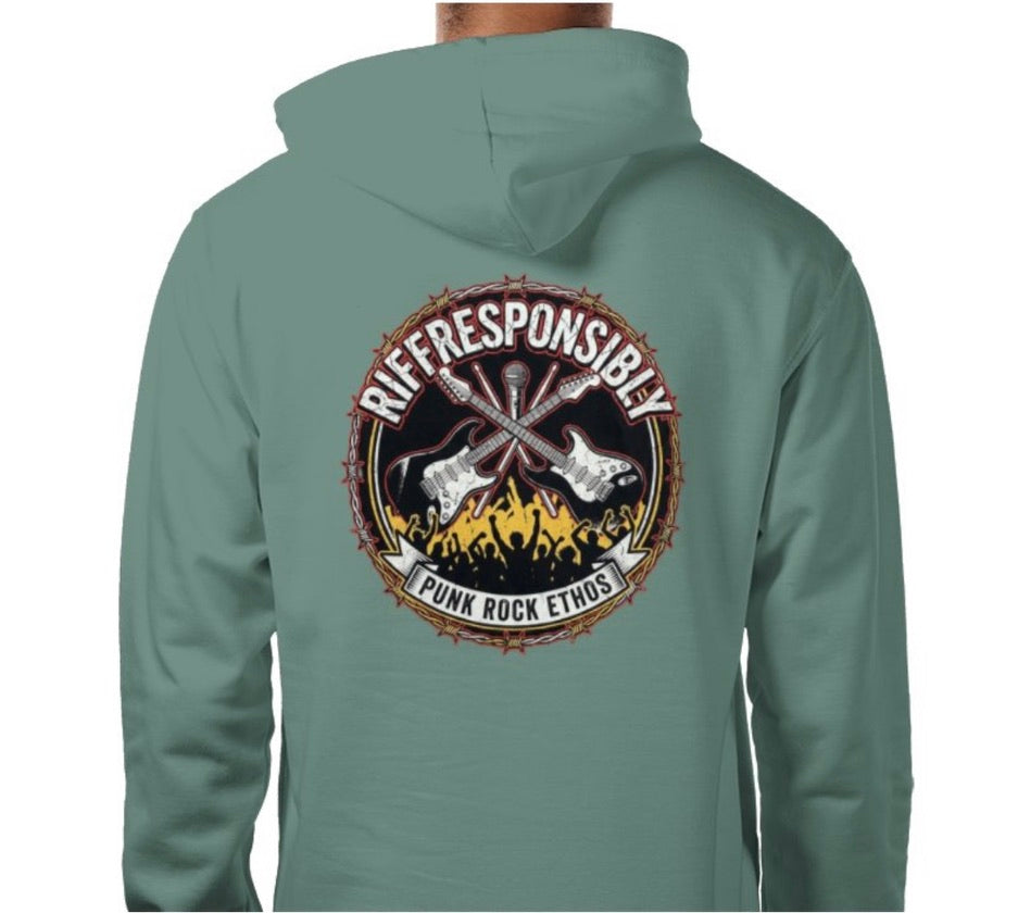 Riff Responsibly | Punk Rock Ethos Hoodie