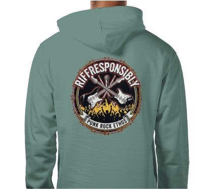 Riff Responsibly | Punk Rock Ethos Hoodie