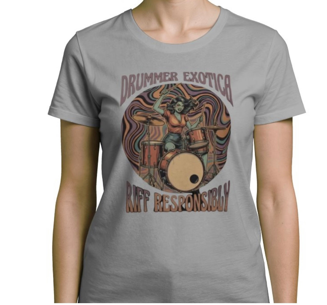 Riff Responsibly | Drummer Exotica T-Shirt Women