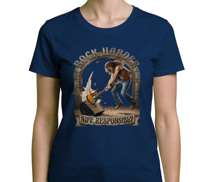 Riff Responsibly | Rock Harder Woman T-Shirt