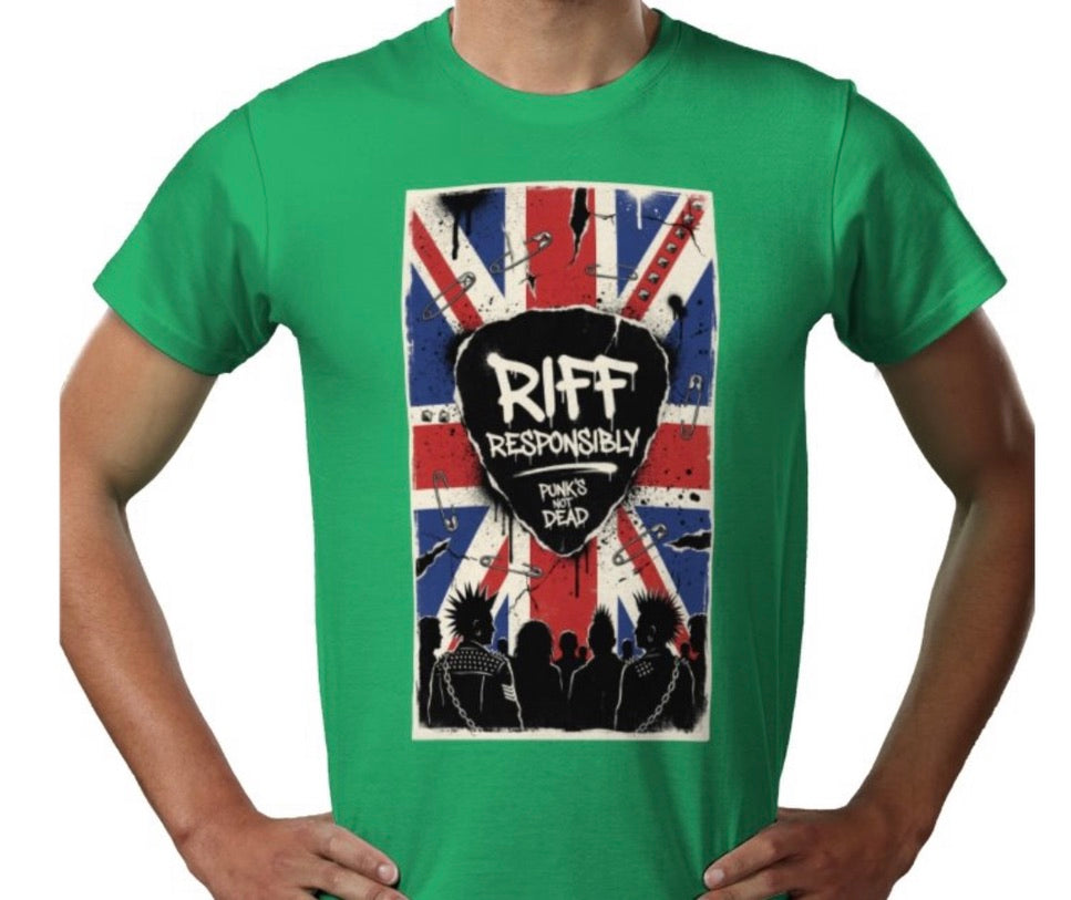Riff Responsibly | Punk's Not Dead T-Shirt