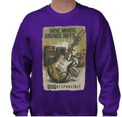 Riff Responsibly | Indie Minds Grunge Riffs Sweatshirt