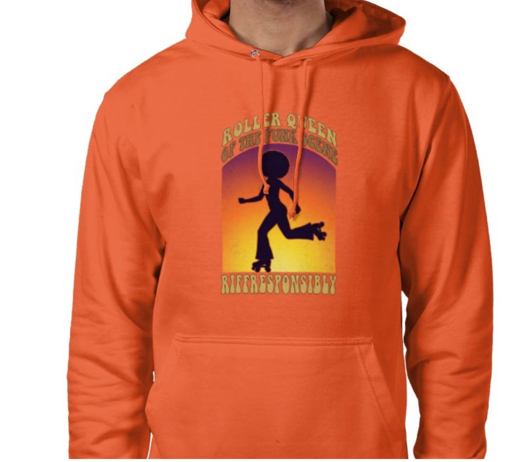 Riff Responsibly | Roller Queen Of The Funk Scene Hoodie
