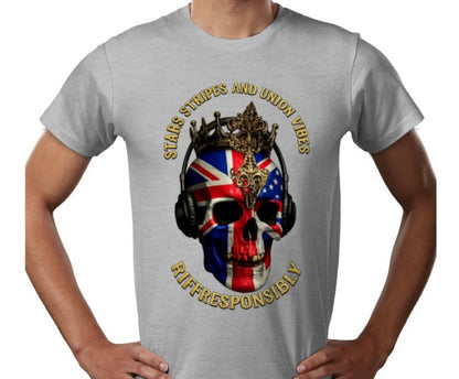 Riff Responsibly | Stars Stripes & Union Vibes T-Shirt