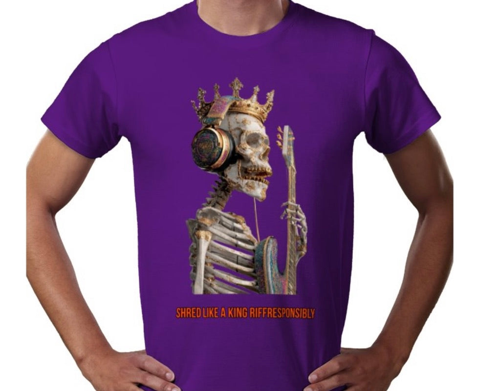 Riff Responsibly | Shred Like A King T-Shirt