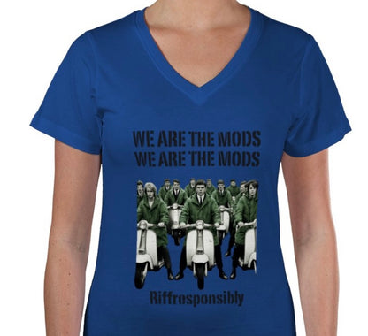 Riff Responsibly | We Are The Mods V Neck T-Shirt Women