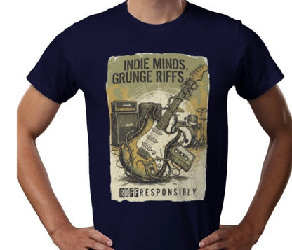 Riff Responsibly | Indie Minds Grunge Riffs T-Shirt