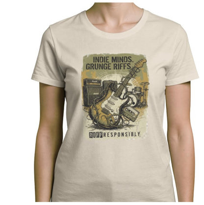 Riff Responsibly | Indie Minds Grunge Riffs Women T-Shirt