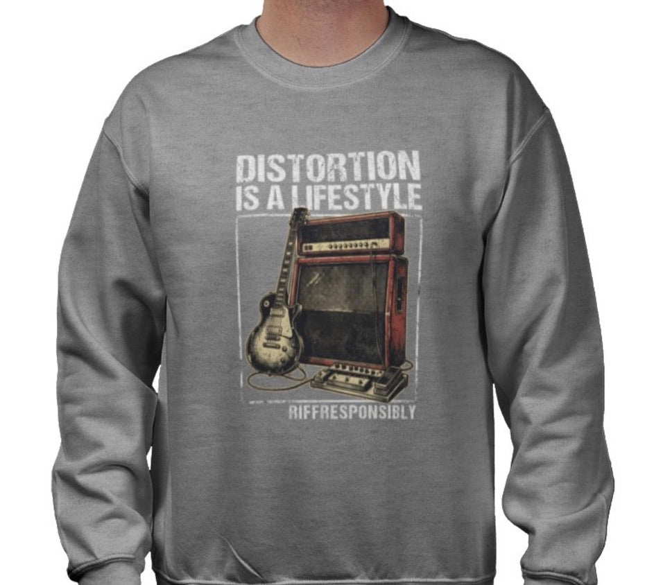 Riff Responsibly | Distortion Is A Lifestyle Sweatshirt