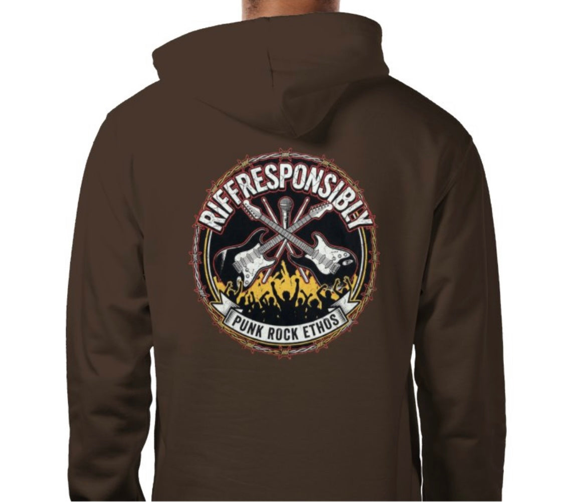 Riff Responsibly | Punk Rock Ethos Hoodie