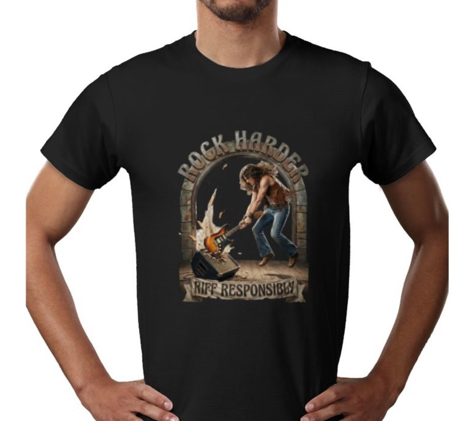Riff Responsibly | Rock Harder T-Shirt