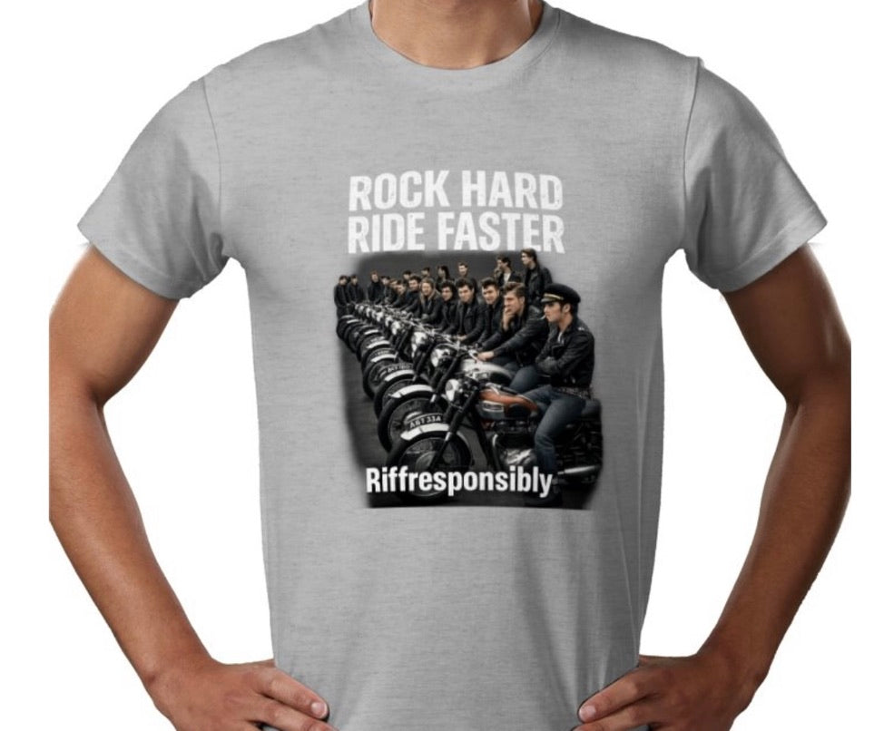 Riff Responsibly | Rock Hard Ride Faster T-Shirt