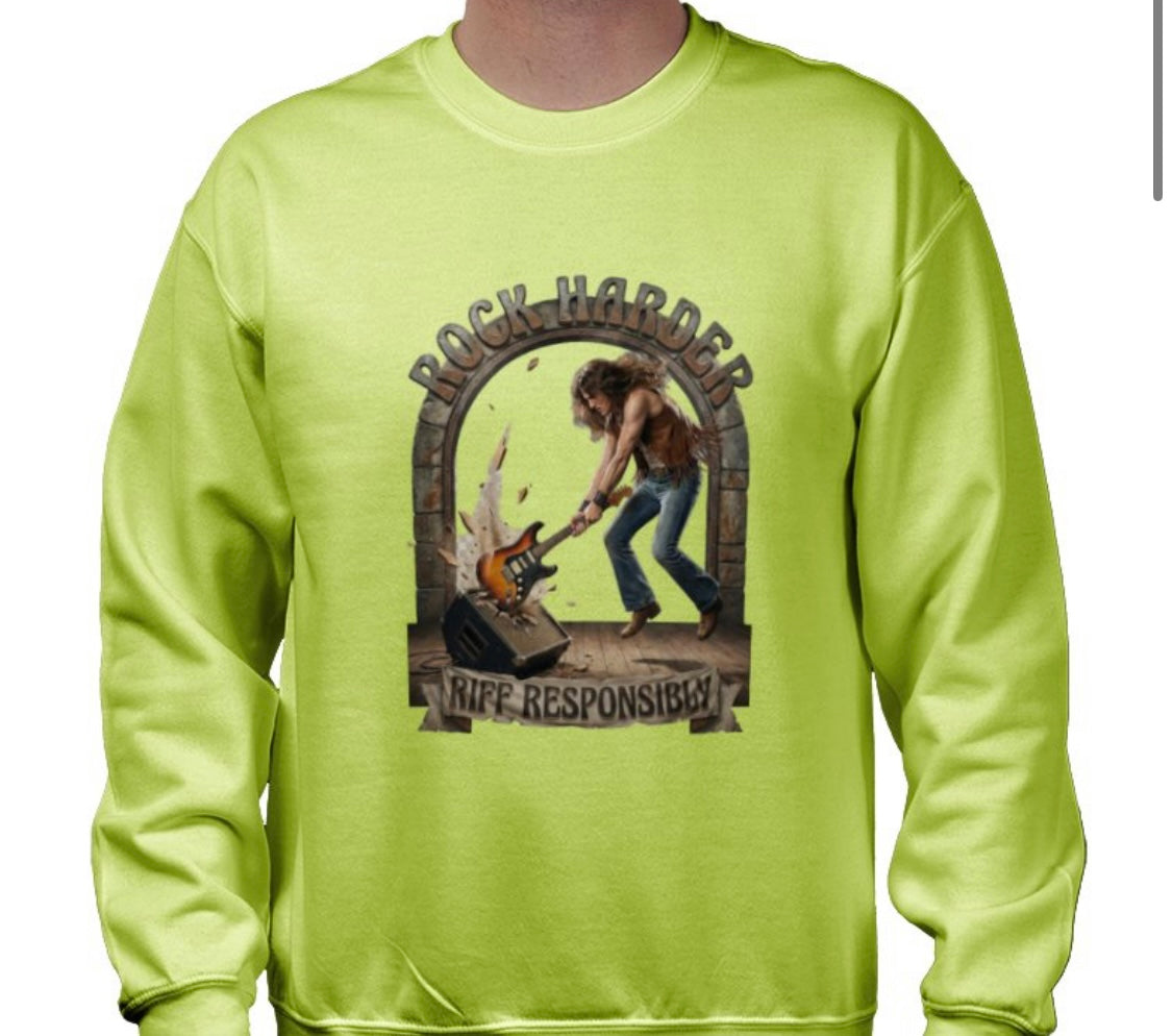 Riff Responsibly | Rock Harder Sweatshirt