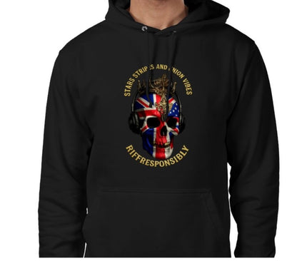 Riff Responsibly | Stars Stripes & Union Vibes Hoodie