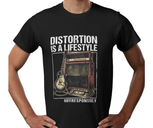 Riff Responsibly | Distortion Is A Lifestyle T-Shirt