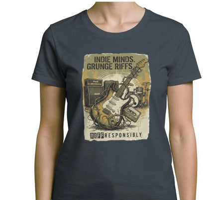 Riff Responsibly | Indie Minds Grunge Riffs Women T-Shirt
