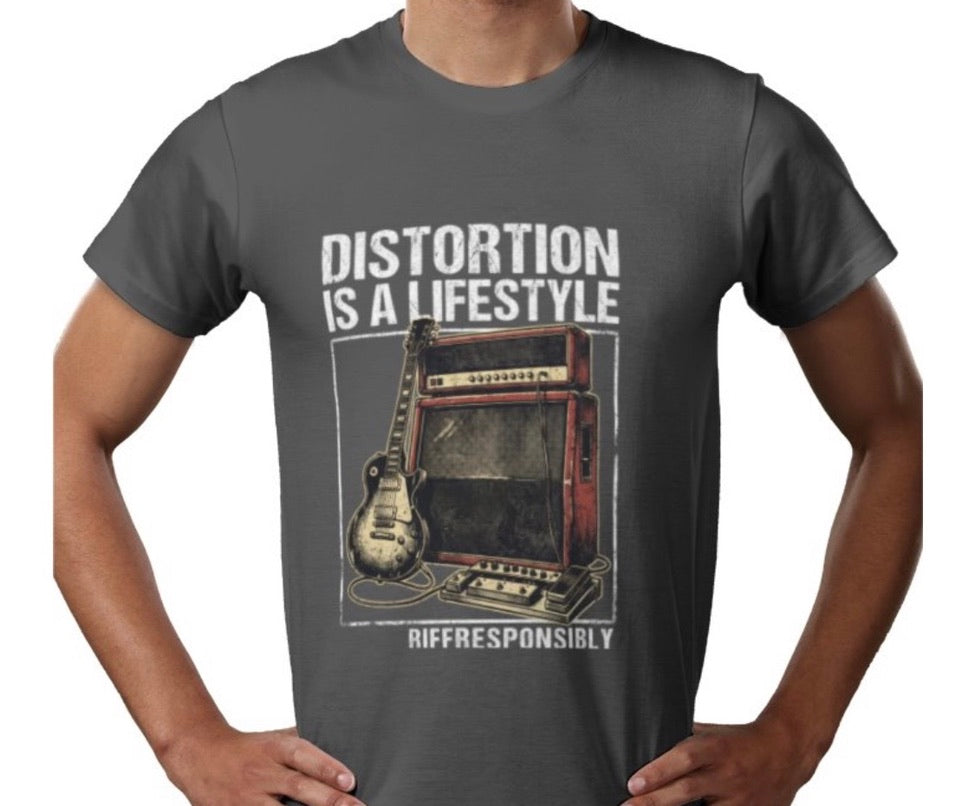 Riff Responsibly | Distortion Is A Lifestyle T-Shirt