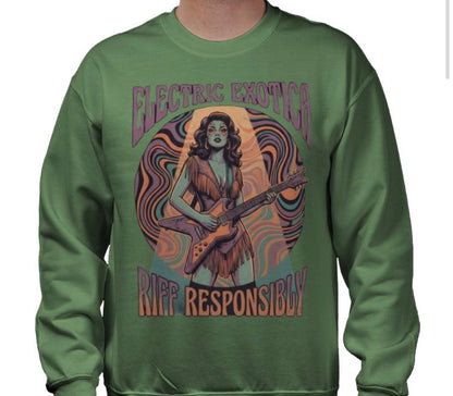 Riff Responsibly | Electric Exotica Sweatshirt